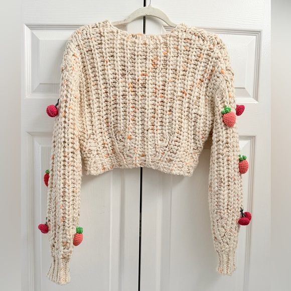 Free People Strawberry Fields Cardigan XS - Picture 4 of 11